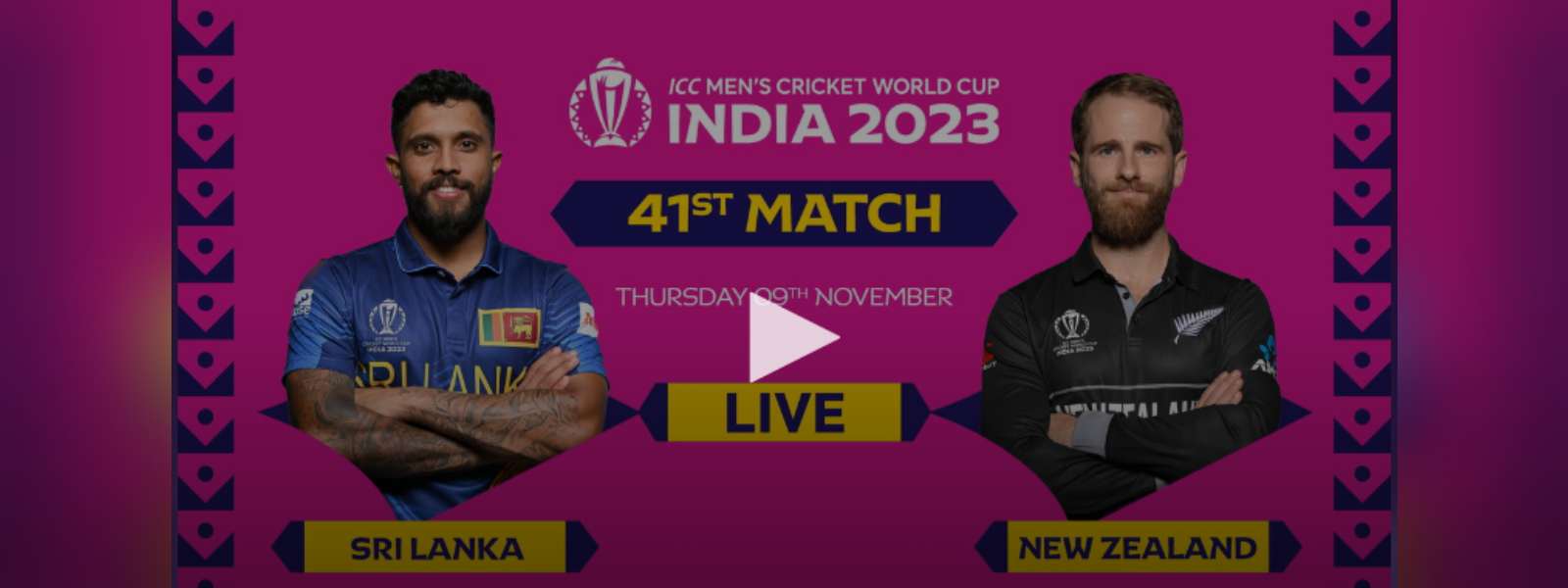 Live: Sri Lanka vs New Zealnd – ICC world Cup 2023